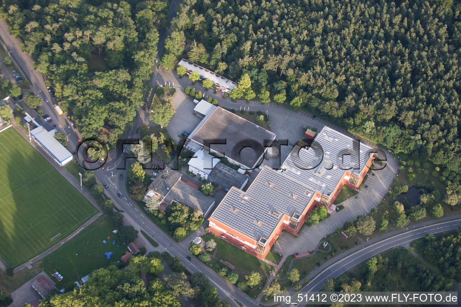 Quartier Herxheim in Herxheim bei Landau dans le département Rhénanie-Palatinat, Allemagne vue d'en haut