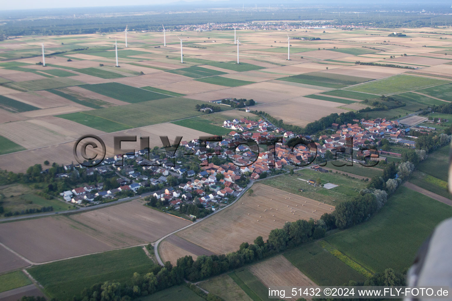 Image drone de Herxheimweyher dans le département Rhénanie-Palatinat, Allemagne