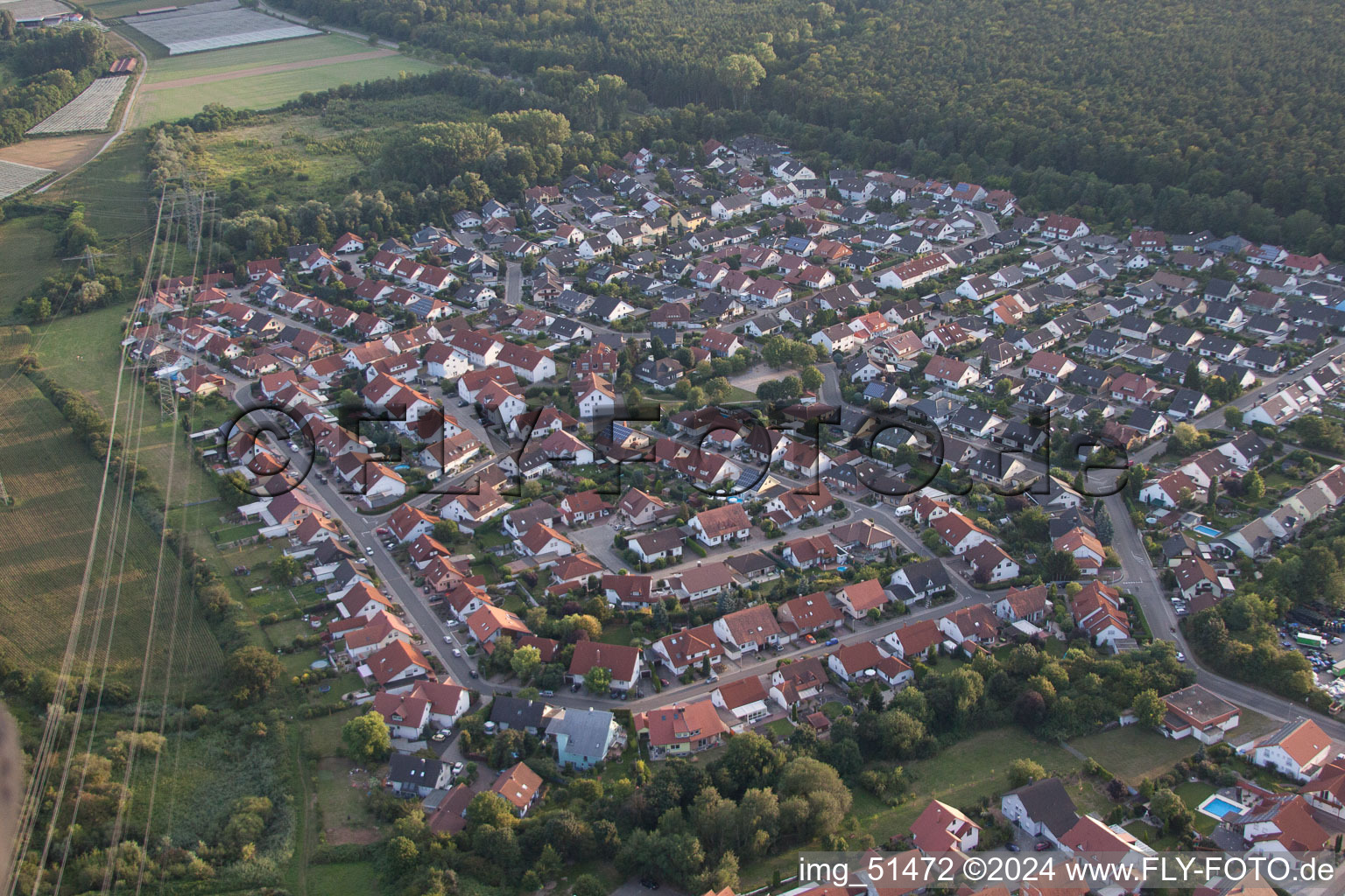 Image drone de Rülzheim dans le département Rhénanie-Palatinat, Allemagne