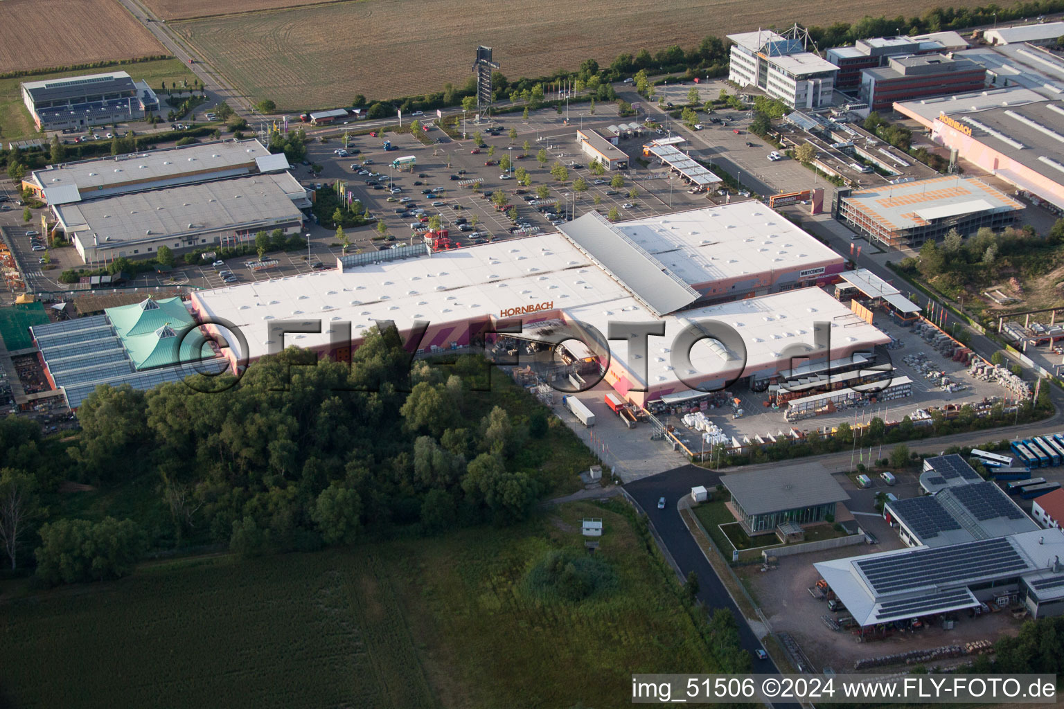 Vue aérienne de Quartier Offenbach in Offenbach an der Queich dans le département Rhénanie-Palatinat, Allemagne