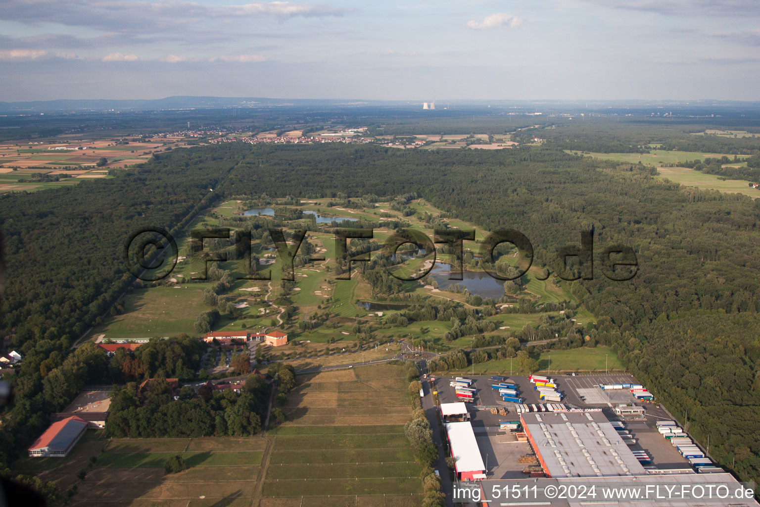 Golfclub Dreihof à Essingen dans le département Rhénanie-Palatinat, Allemagne depuis l'avion