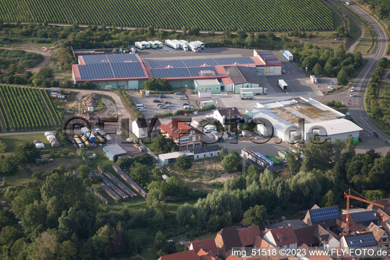 Hochstadt dans le département Rhénanie-Palatinat, Allemagne d'un drone
