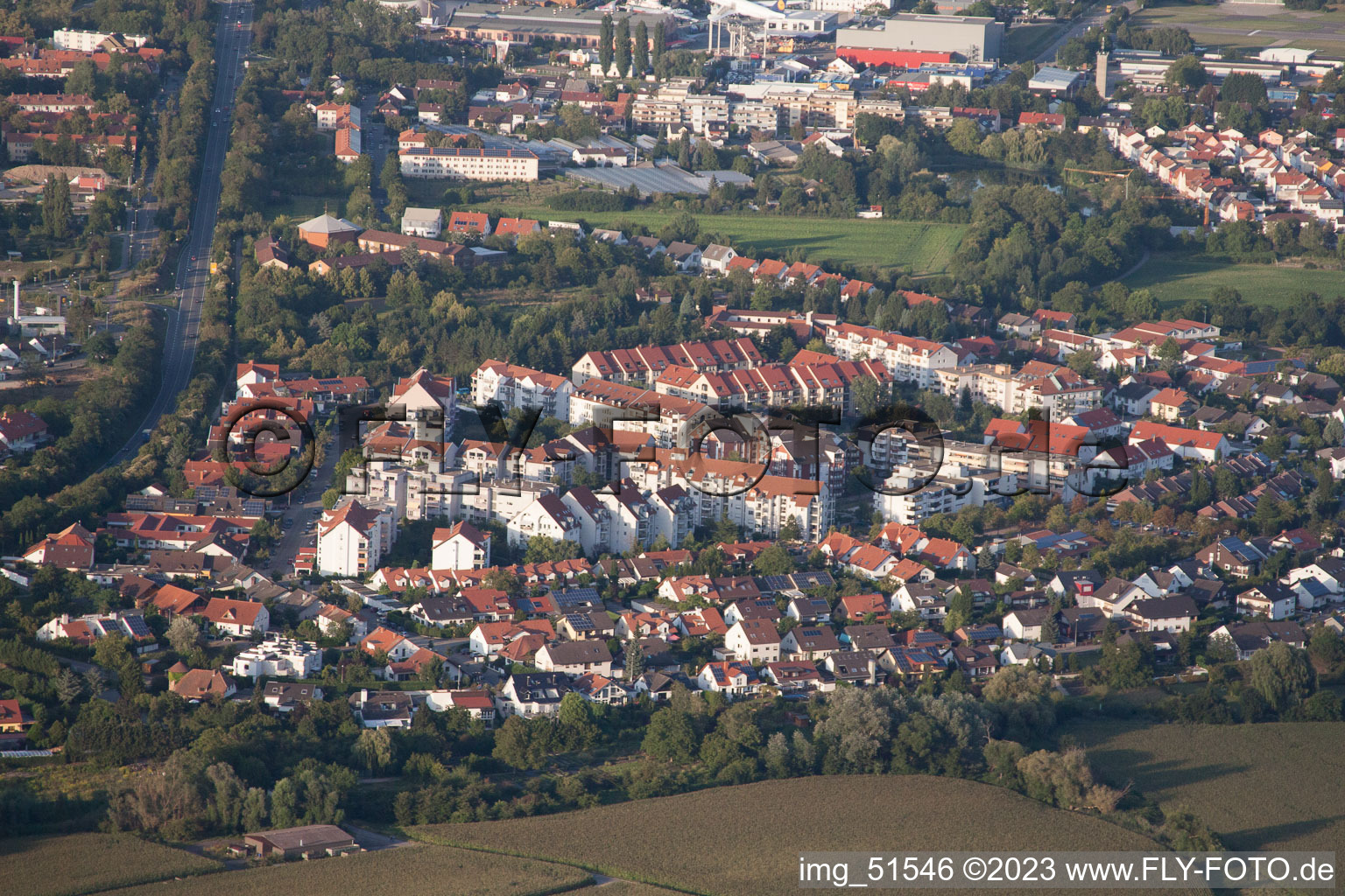 Speyer dans le département Rhénanie-Palatinat, Allemagne vue d'en haut