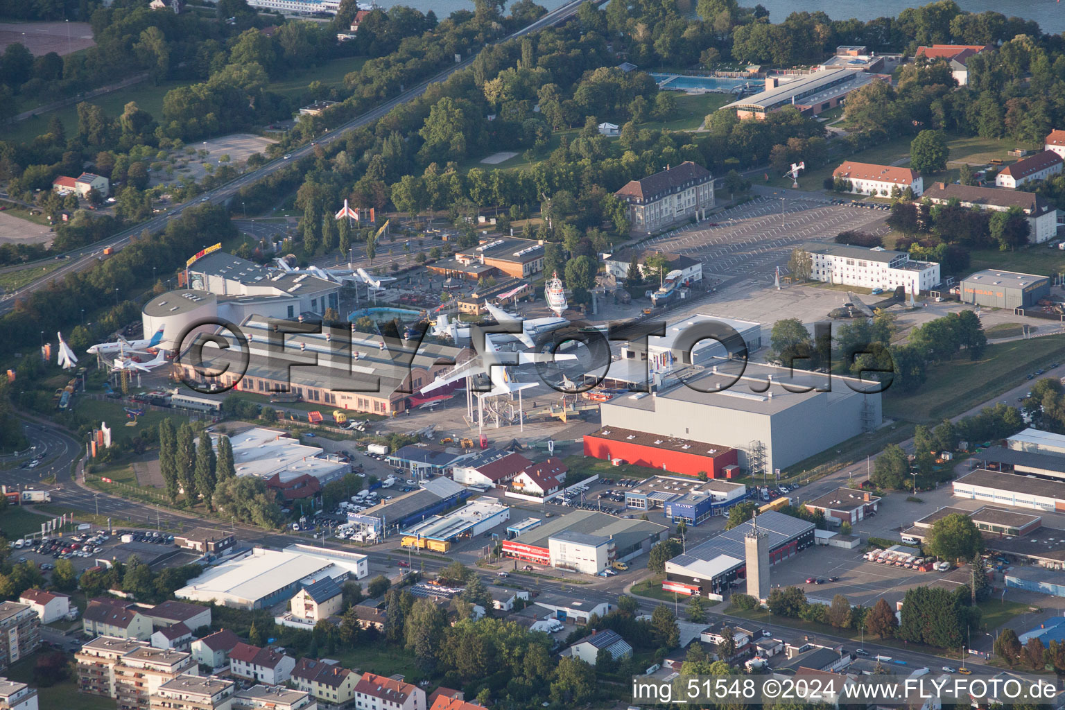 Vue d'oiseau de Speyer dans le département Rhénanie-Palatinat, Allemagne