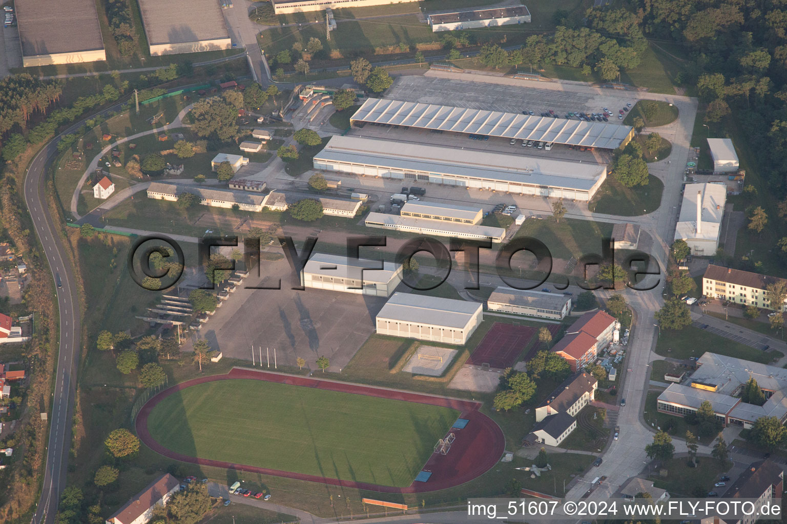 Germersheim dans le département Rhénanie-Palatinat, Allemagne vue du ciel