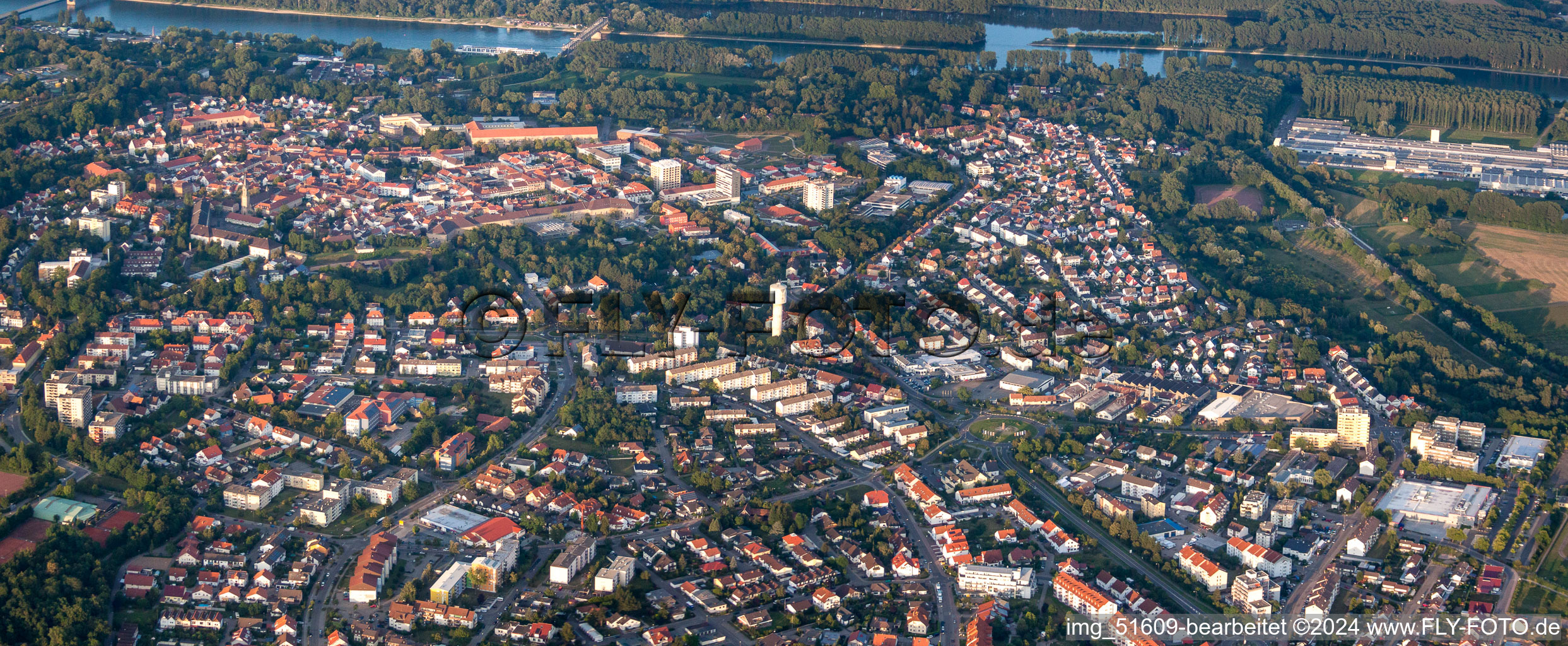 Image drone de Germersheim dans le département Rhénanie-Palatinat, Allemagne