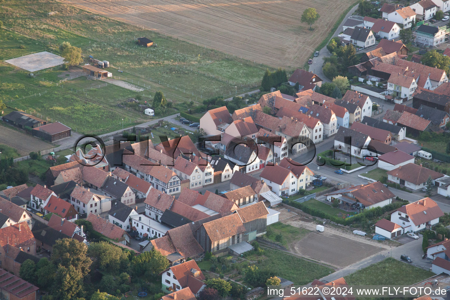 Herxheimweyher dans le département Rhénanie-Palatinat, Allemagne d'un drone