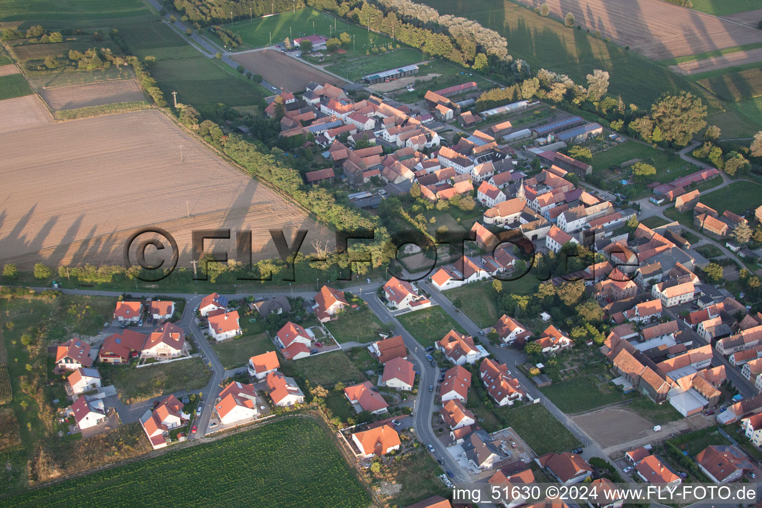 Herxheimweyher dans le département Rhénanie-Palatinat, Allemagne d'en haut