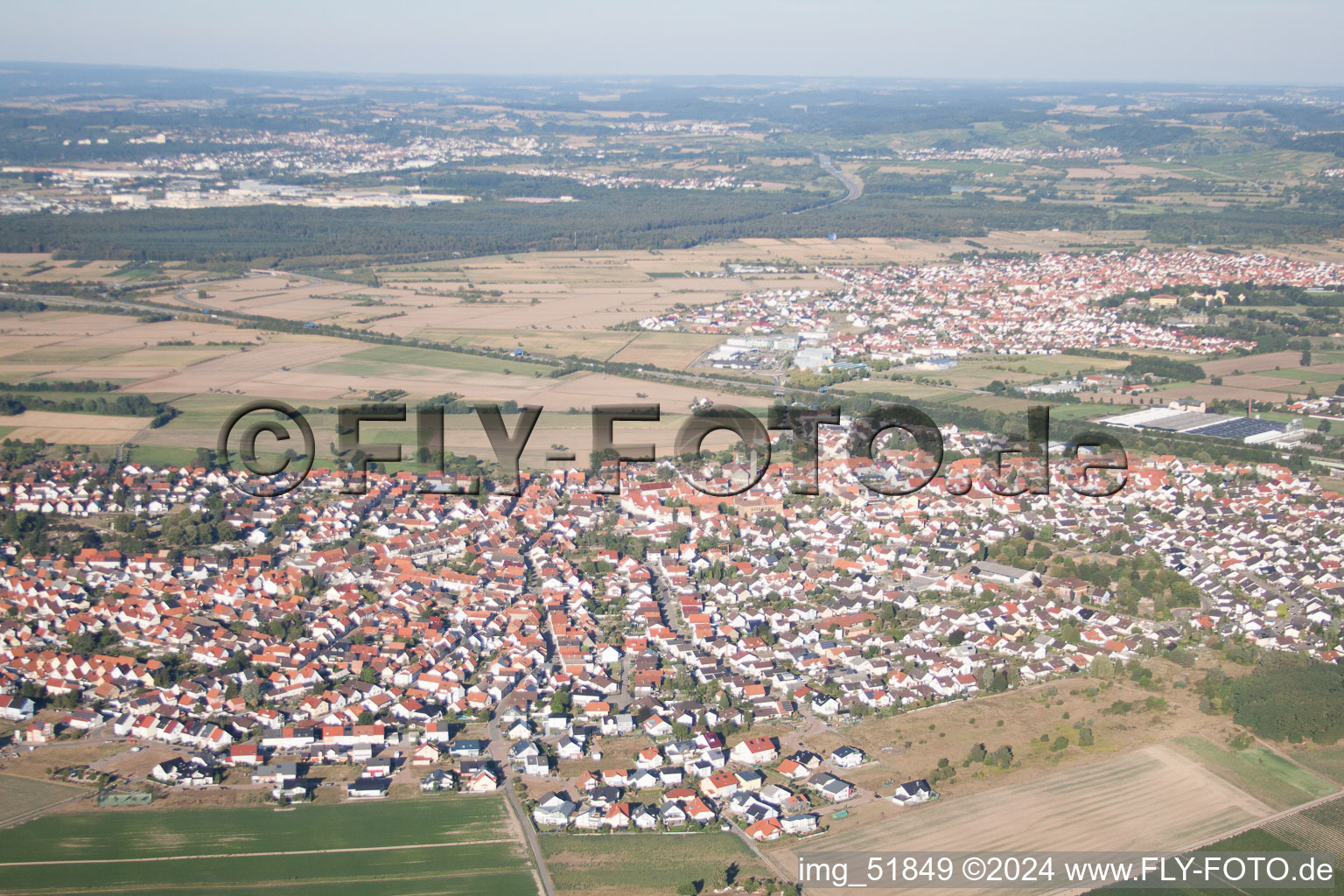 Quartier Sankt Leon in St. Leon-Rot dans le département Bade-Wurtemberg, Allemagne hors des airs