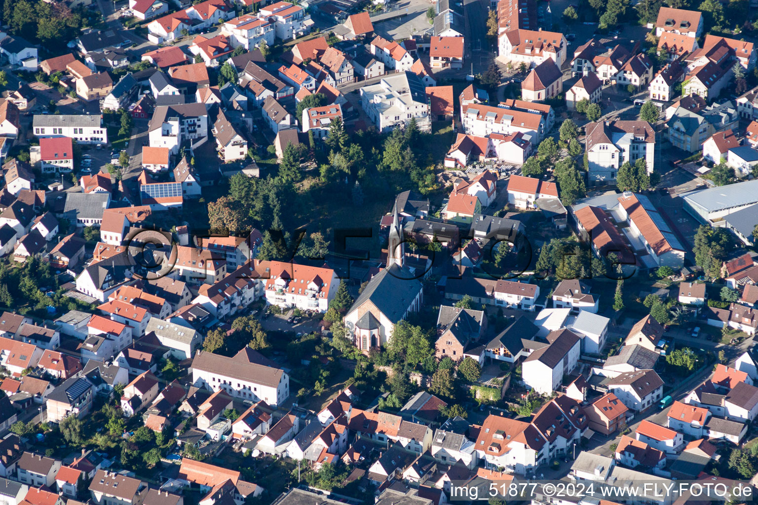 Image drone de Sandhausen dans le département Bade-Wurtemberg, Allemagne