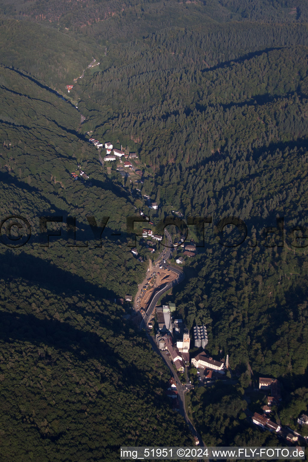 Vue aérienne de Schriesheim dans le département Bade-Wurtemberg, Allemagne