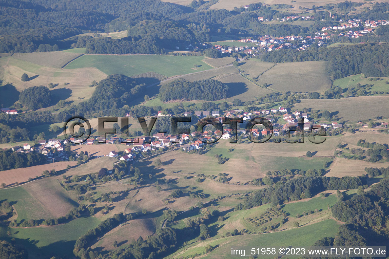 Vue aérienne de Ritschweier dans le département Bade-Wurtemberg, Allemagne