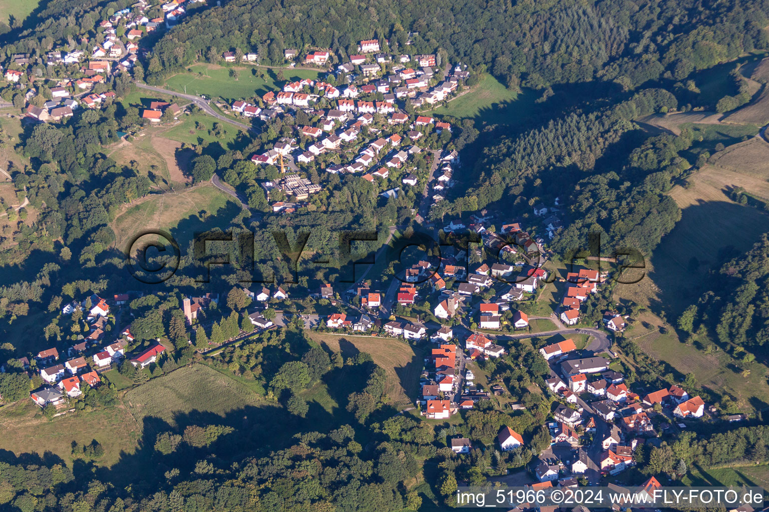 Photographie aérienne de Vue sur le village à le quartier Rittenweier in Weinheim dans le département Bade-Wurtemberg, Allemagne