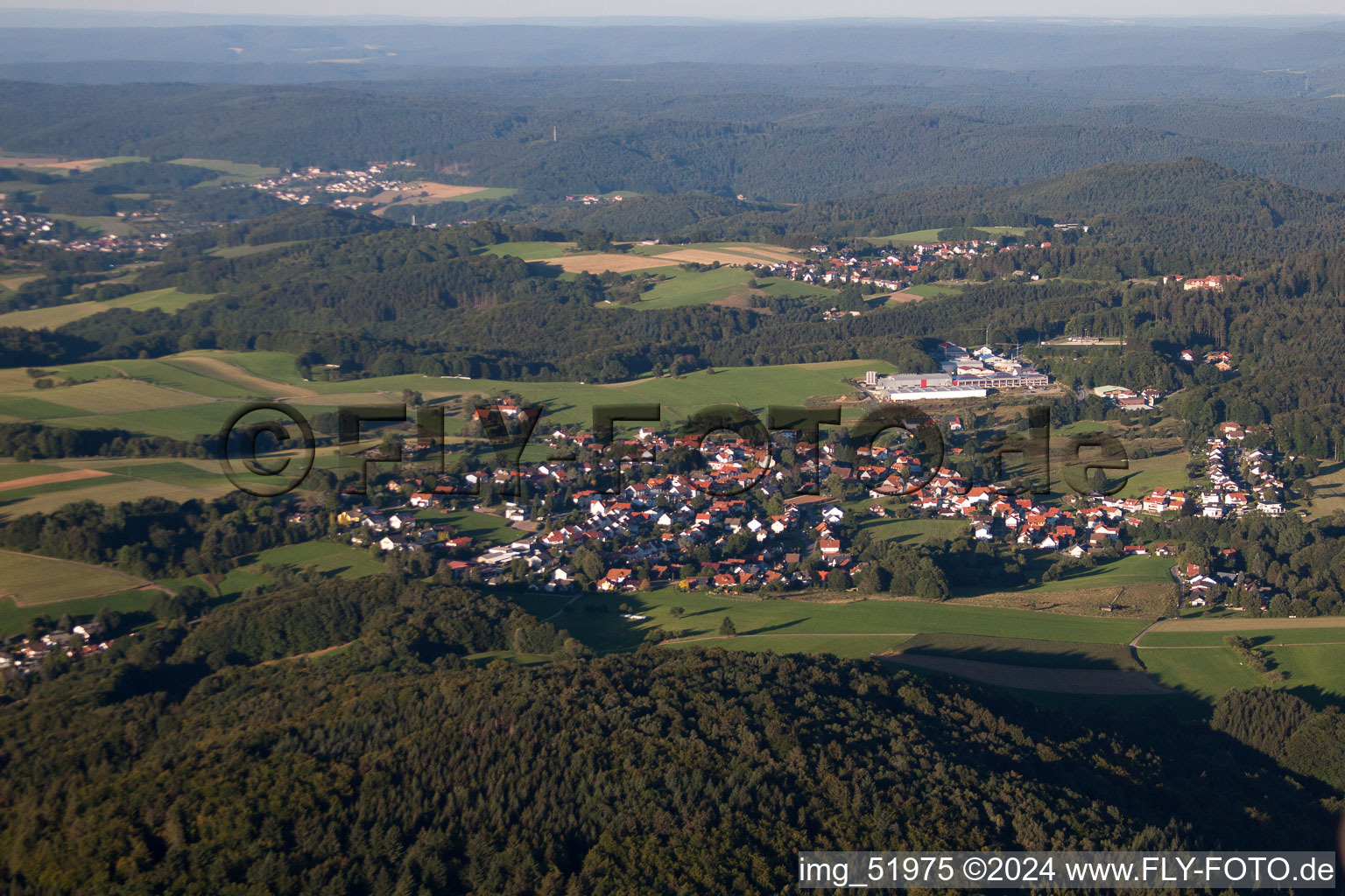 Photographie aérienne de Quartier Ober-Abtsteinach in Abtsteinach dans le département Hesse, Allemagne