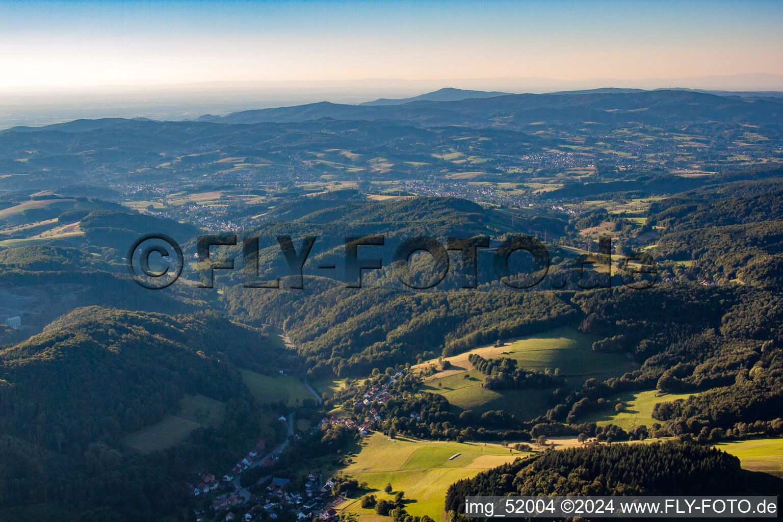 Vue aérienne de Quartier Kreidach in Wald-Michelbach dans le département Hesse, Allemagne