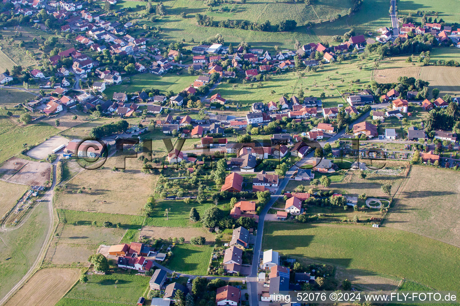 Vue oblique de Quartier Würzberg in Michelstadt dans le département Hesse, Allemagne