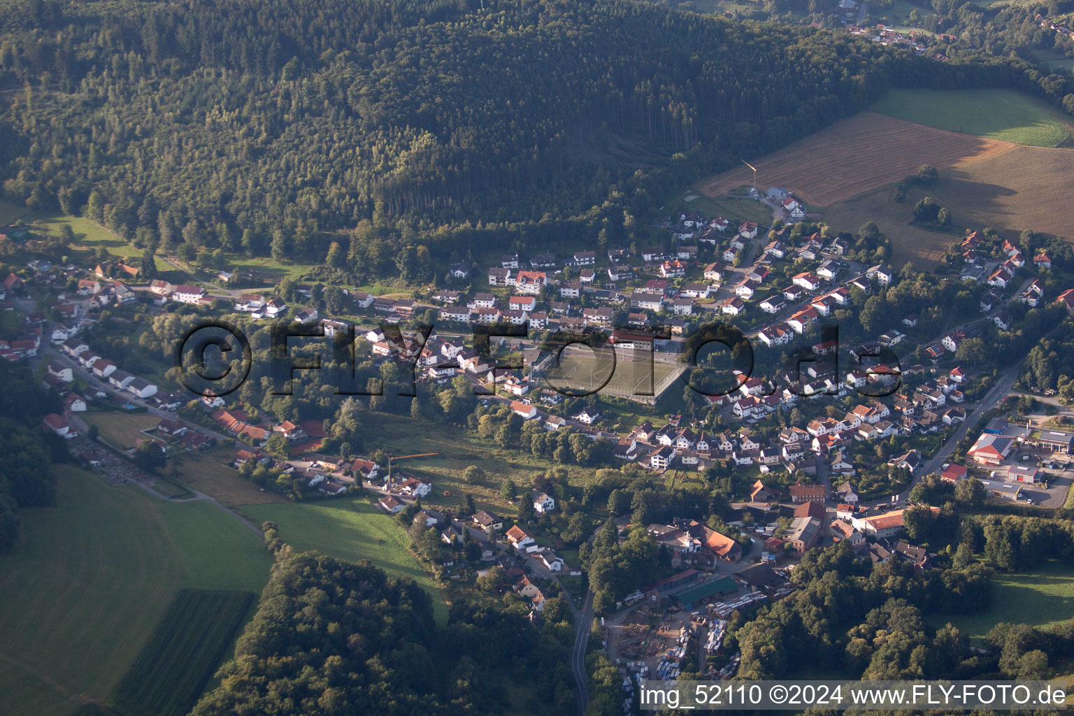 Image drone de Quartier Affolterbach in Wald-Michelbach dans le département Hesse, Allemagne