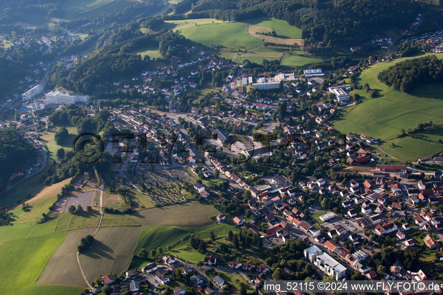 Wald-Michelbach dans le département Hesse, Allemagne d'en haut