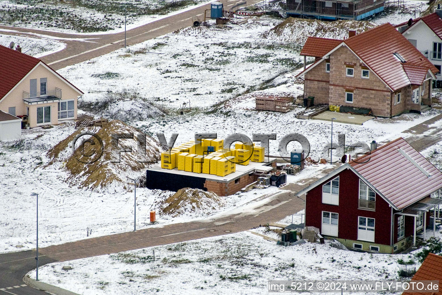 Photographie aérienne de Nouvelle zone de développement NE à le quartier Schaidt in Wörth am Rhein dans le département Rhénanie-Palatinat, Allemagne