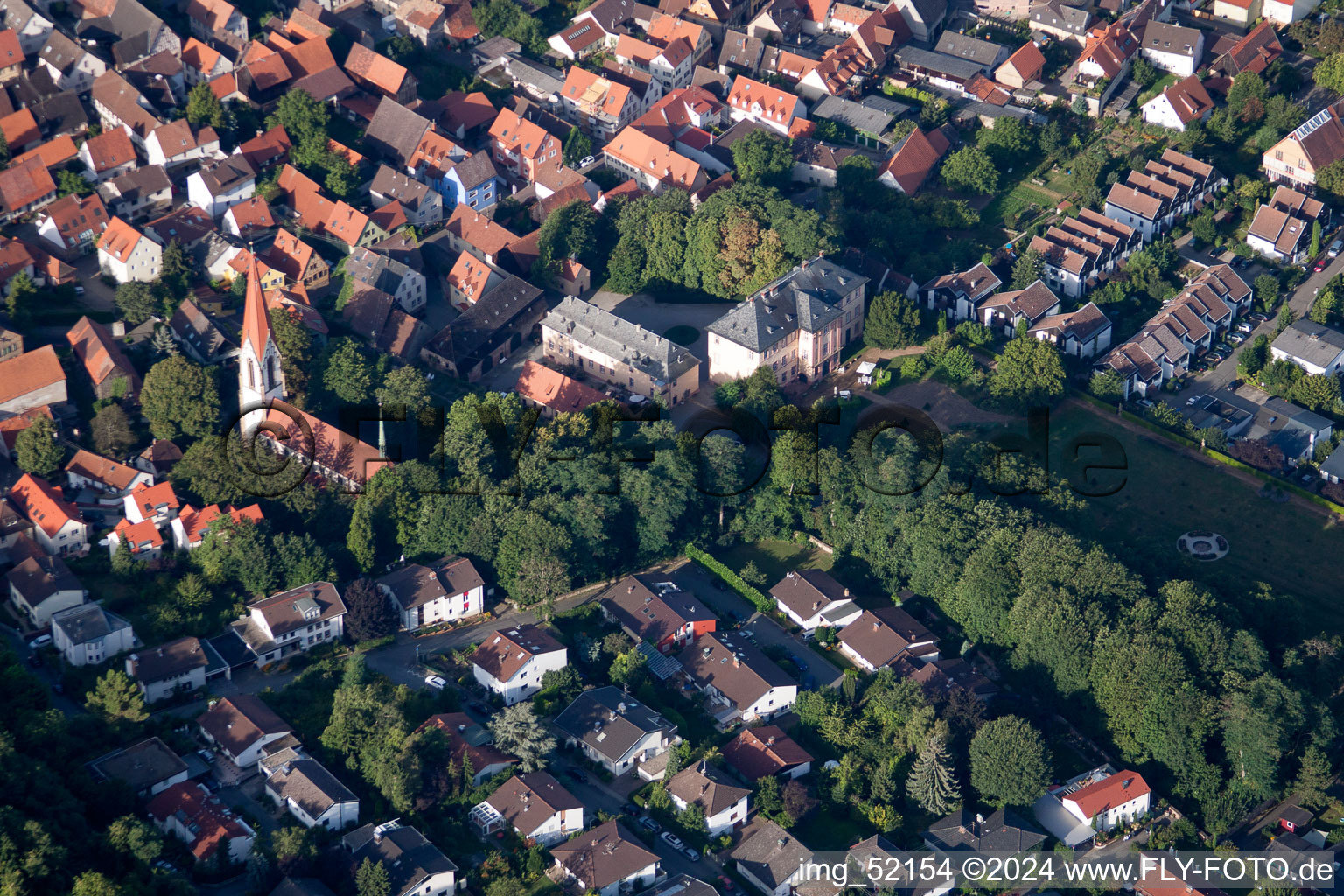 Photographie aérienne de Quartier Leutershausen in Hirschberg an der Bergstraße dans le département Bade-Wurtemberg, Allemagne