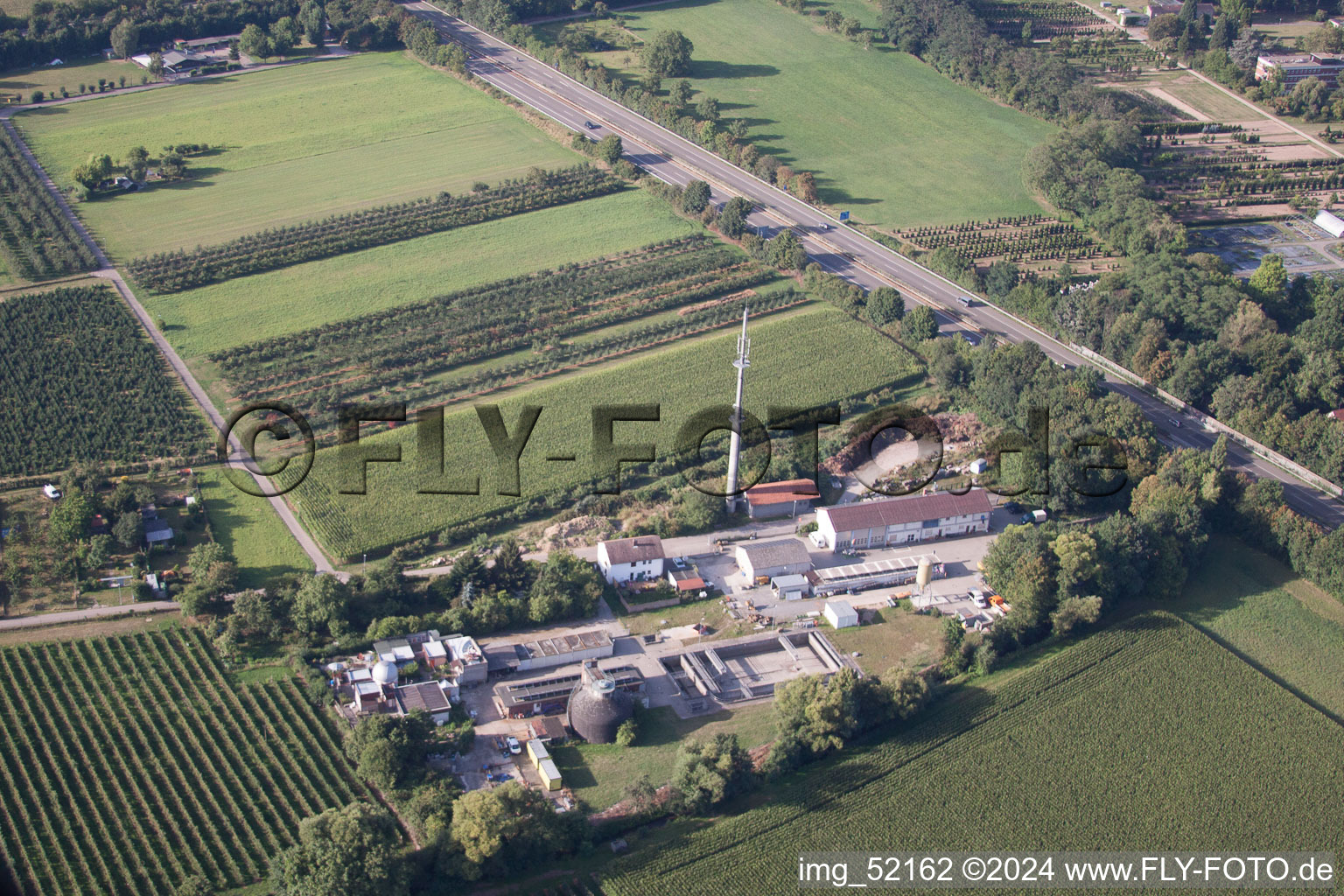 Schriesheim dans le département Bade-Wurtemberg, Allemagne d'en haut