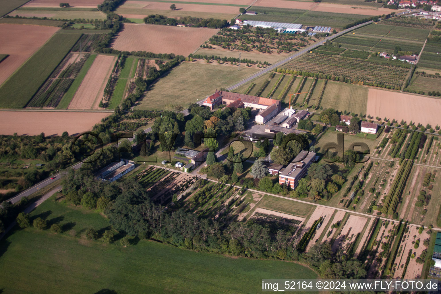 Schriesheim dans le département Bade-Wurtemberg, Allemagne hors des airs