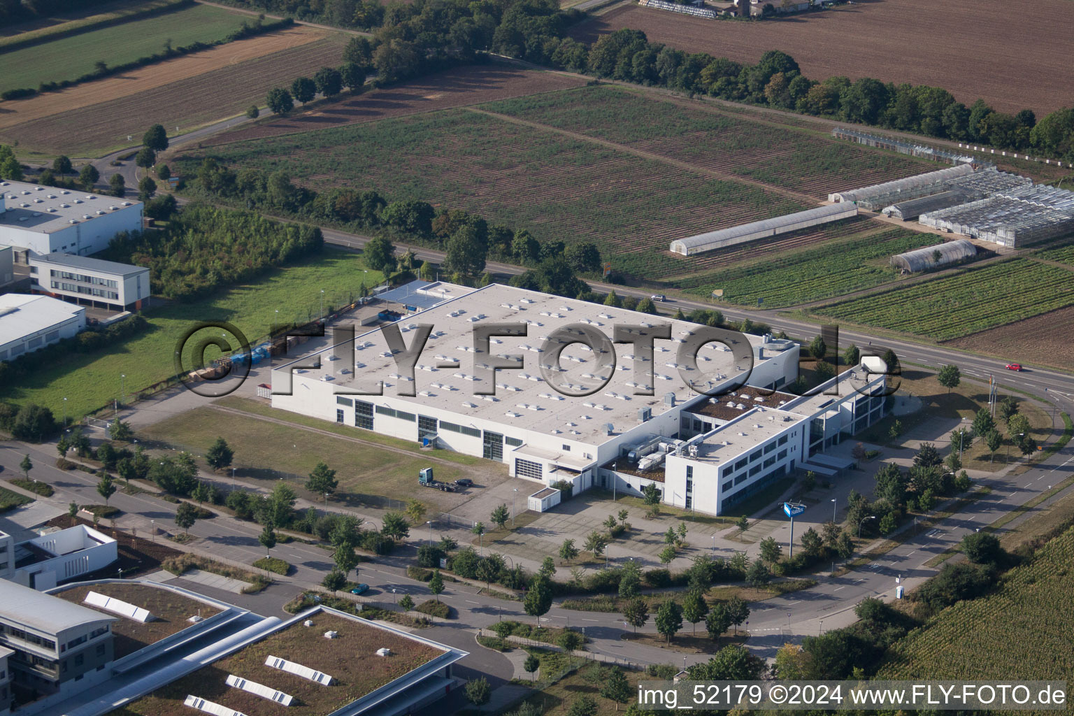 Vue aérienne de Schwabenheimer Hof à Dossenheim dans le département Bade-Wurtemberg, Allemagne