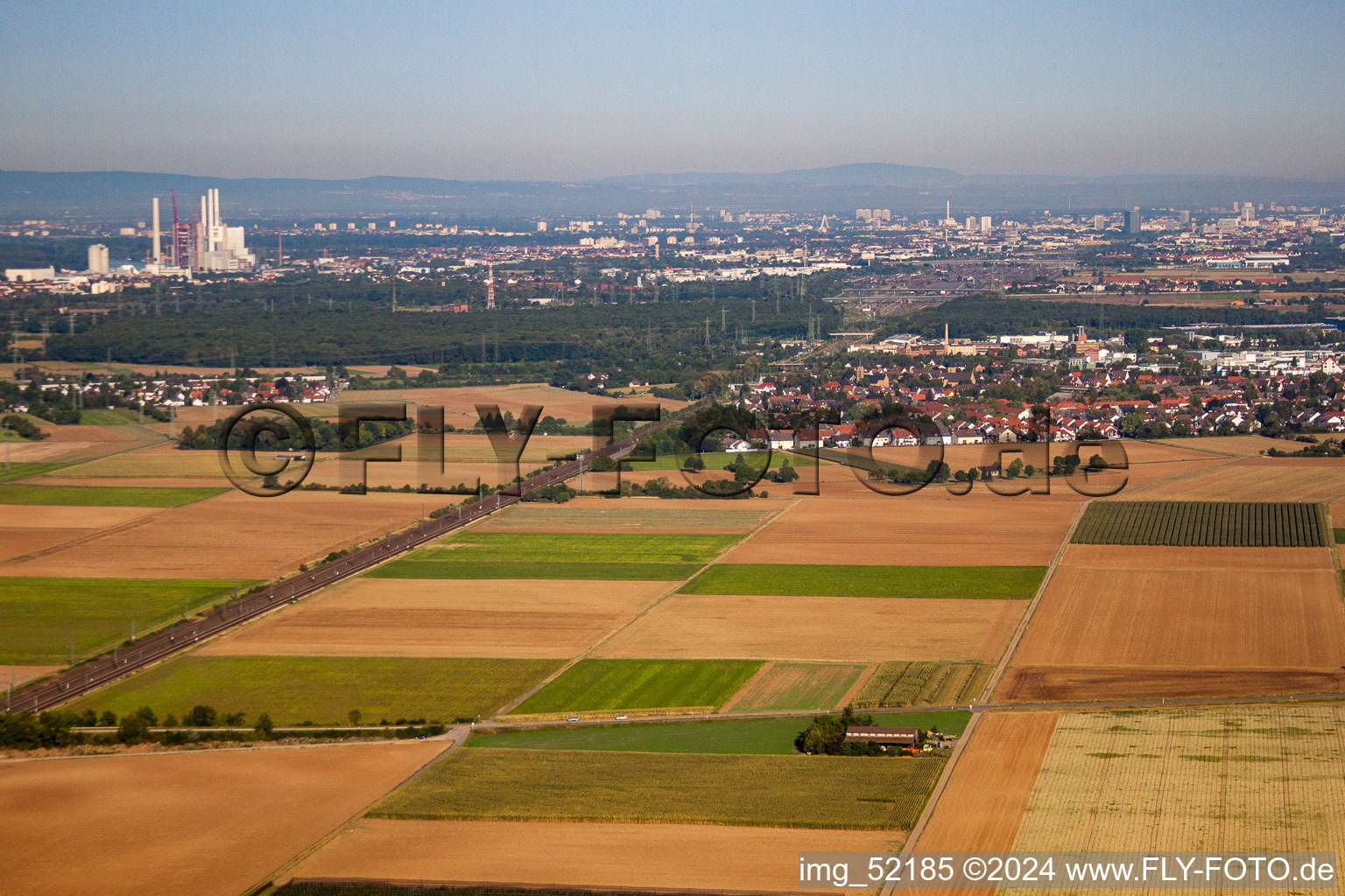 Image drone de Quartier Friedrichsfeld in Mannheim dans le département Bade-Wurtemberg, Allemagne