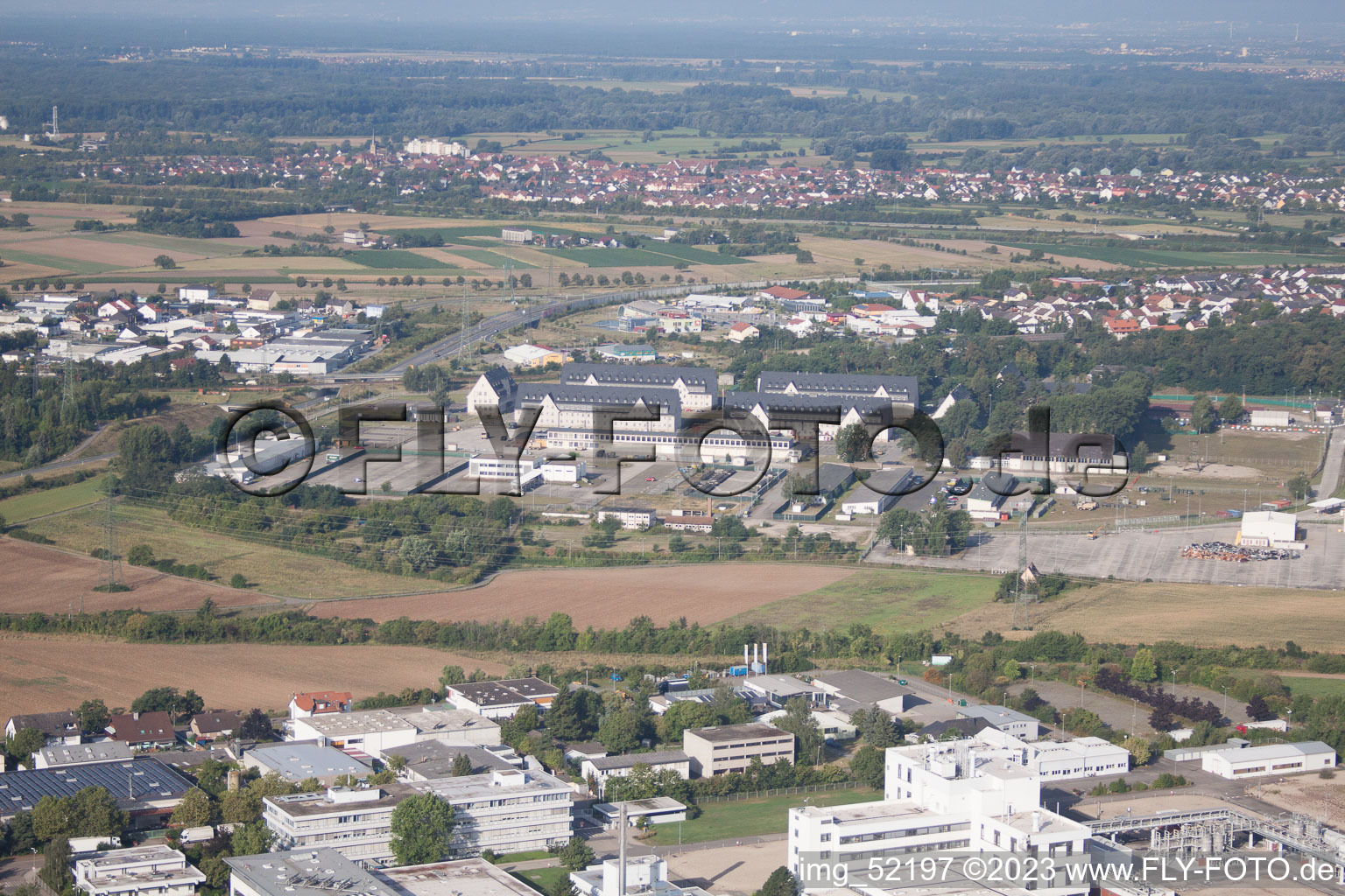 Photographie aérienne de Plankstadt dans le département Bade-Wurtemberg, Allemagne