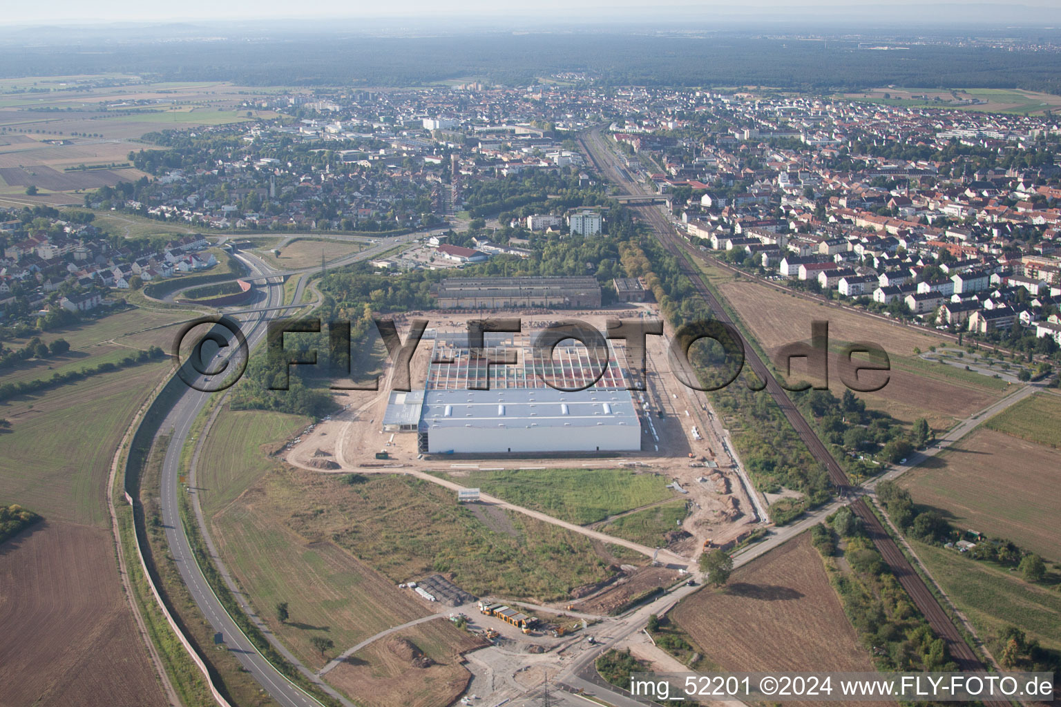 Plankstadt dans le département Bade-Wurtemberg, Allemagne hors des airs