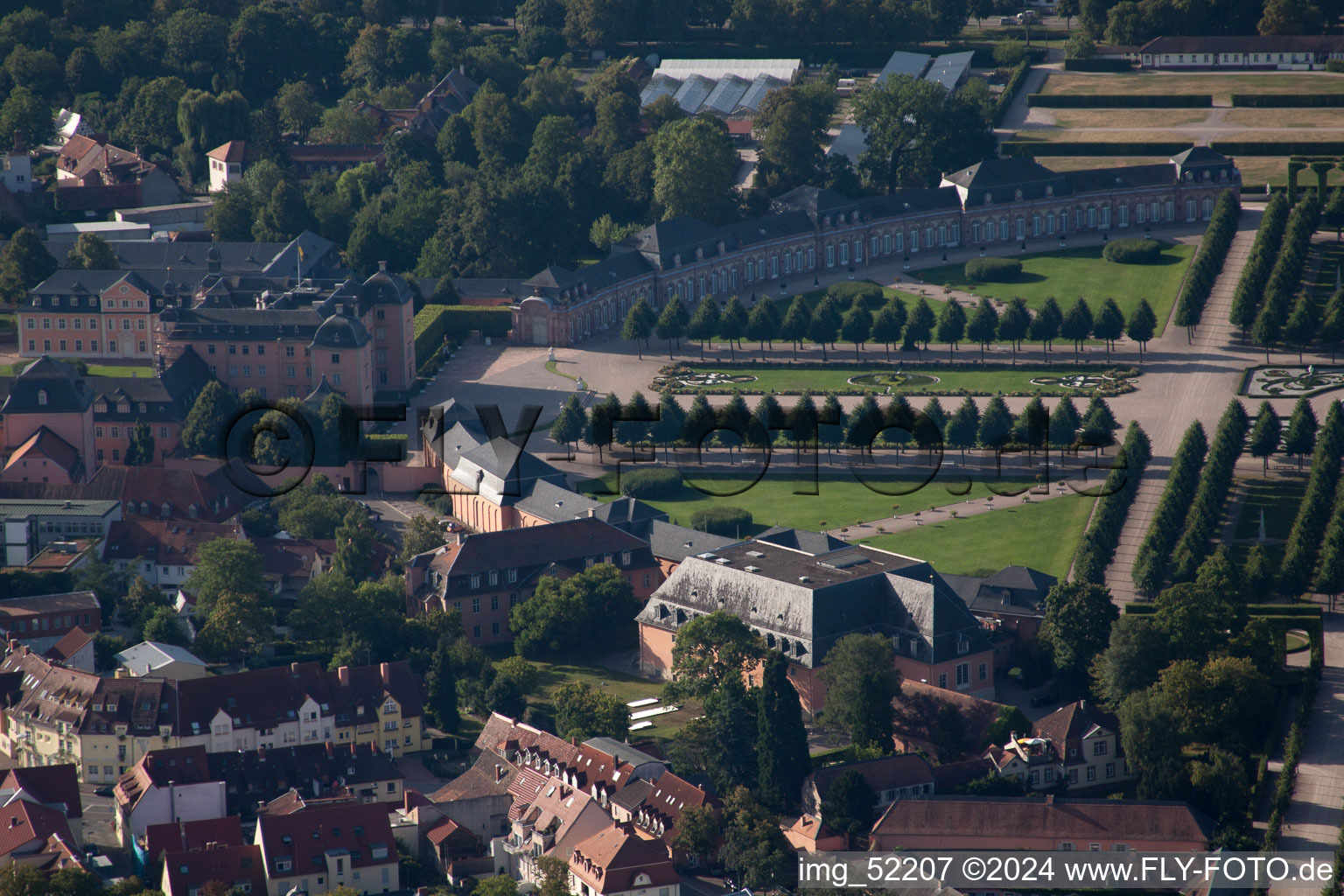 Photographie aérienne de Parc du château de Schwetzingen à Schwetzingen dans le département Bade-Wurtemberg, Allemagne