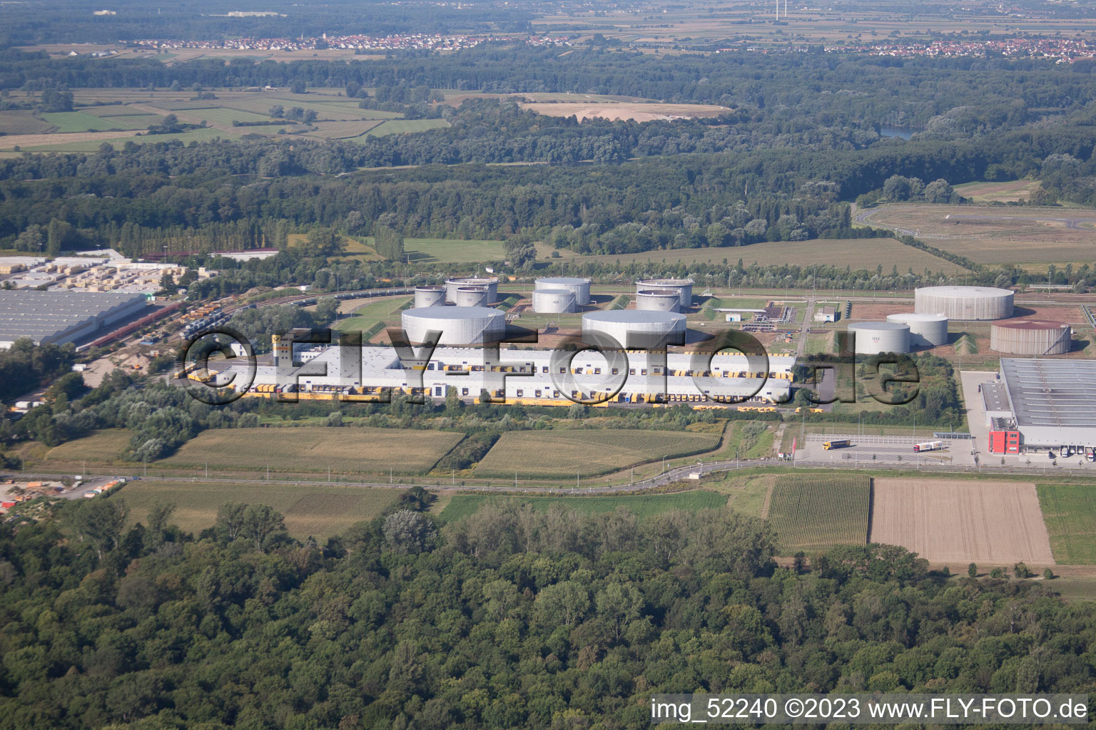 Enregistrement par drone de Zone industrielle sud à Speyer dans le département Rhénanie-Palatinat, Allemagne