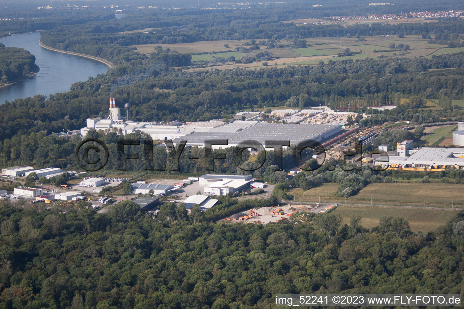 Image drone de Zone industrielle sud à Speyer dans le département Rhénanie-Palatinat, Allemagne