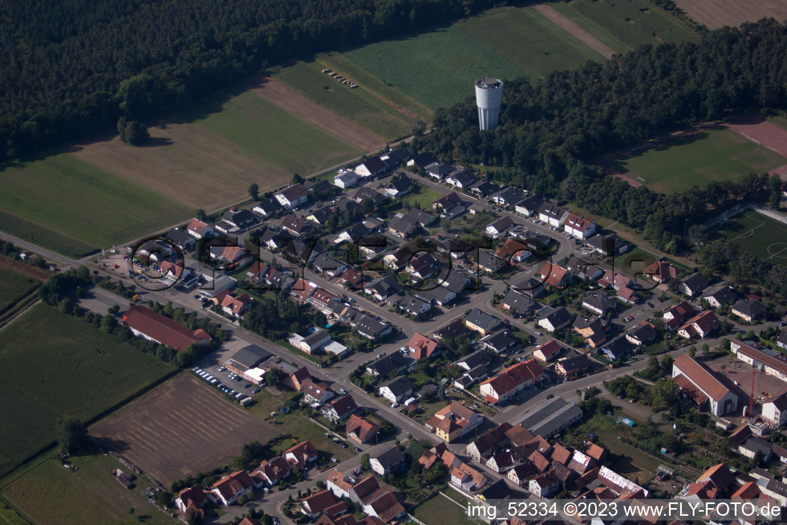 Image drone de Hatzenbühl dans le département Rhénanie-Palatinat, Allemagne