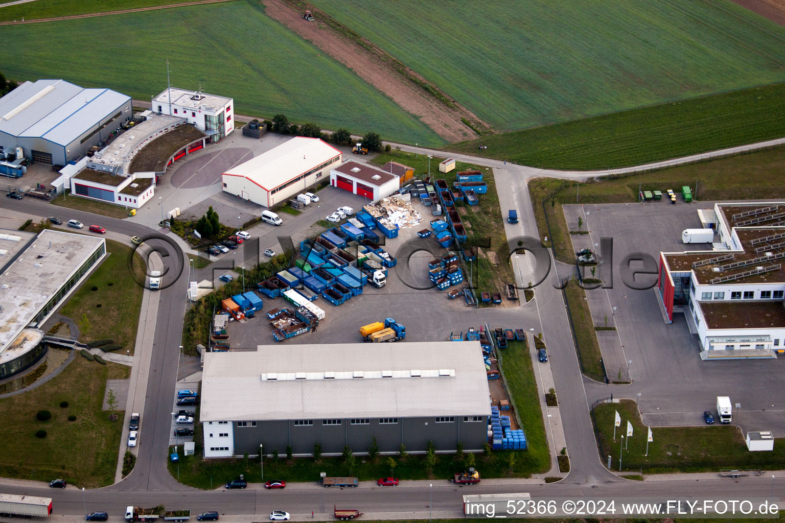 Vue oblique de Rudolf-Dieselstraße, Kömpf à Calw dans le département Bade-Wurtemberg, Allemagne