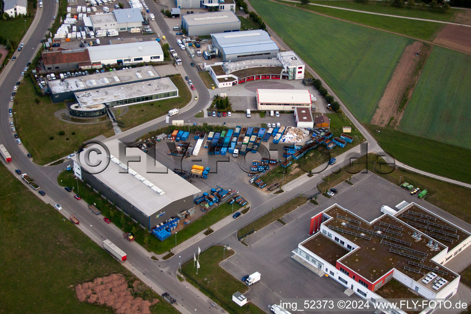 Rudolf-Dieselstraße, Kömpf à Calw dans le département Bade-Wurtemberg, Allemagne depuis l'avion