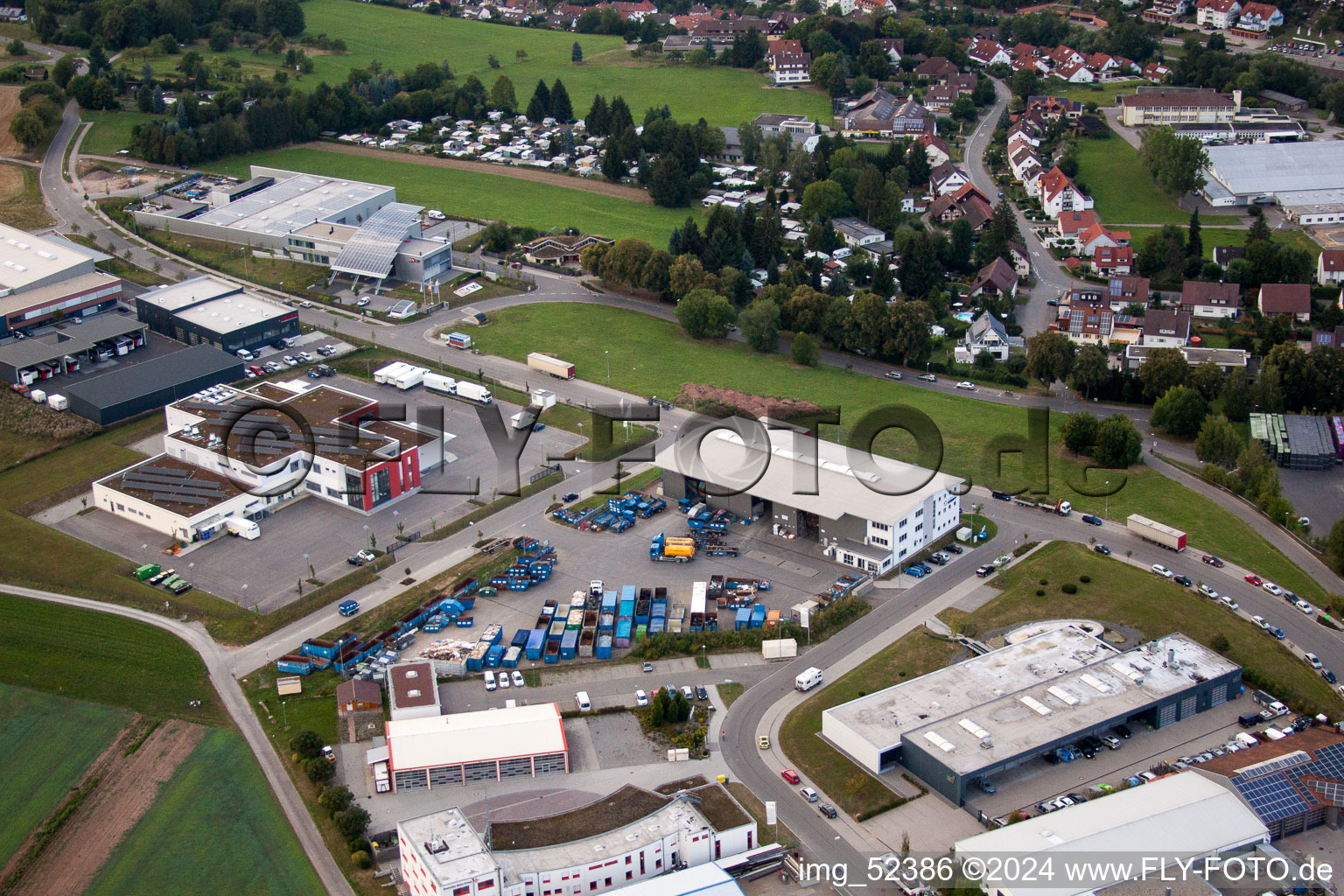 Rudolf-Dieselstraße, Kömpf à Calw dans le département Bade-Wurtemberg, Allemagne vu d'un drone