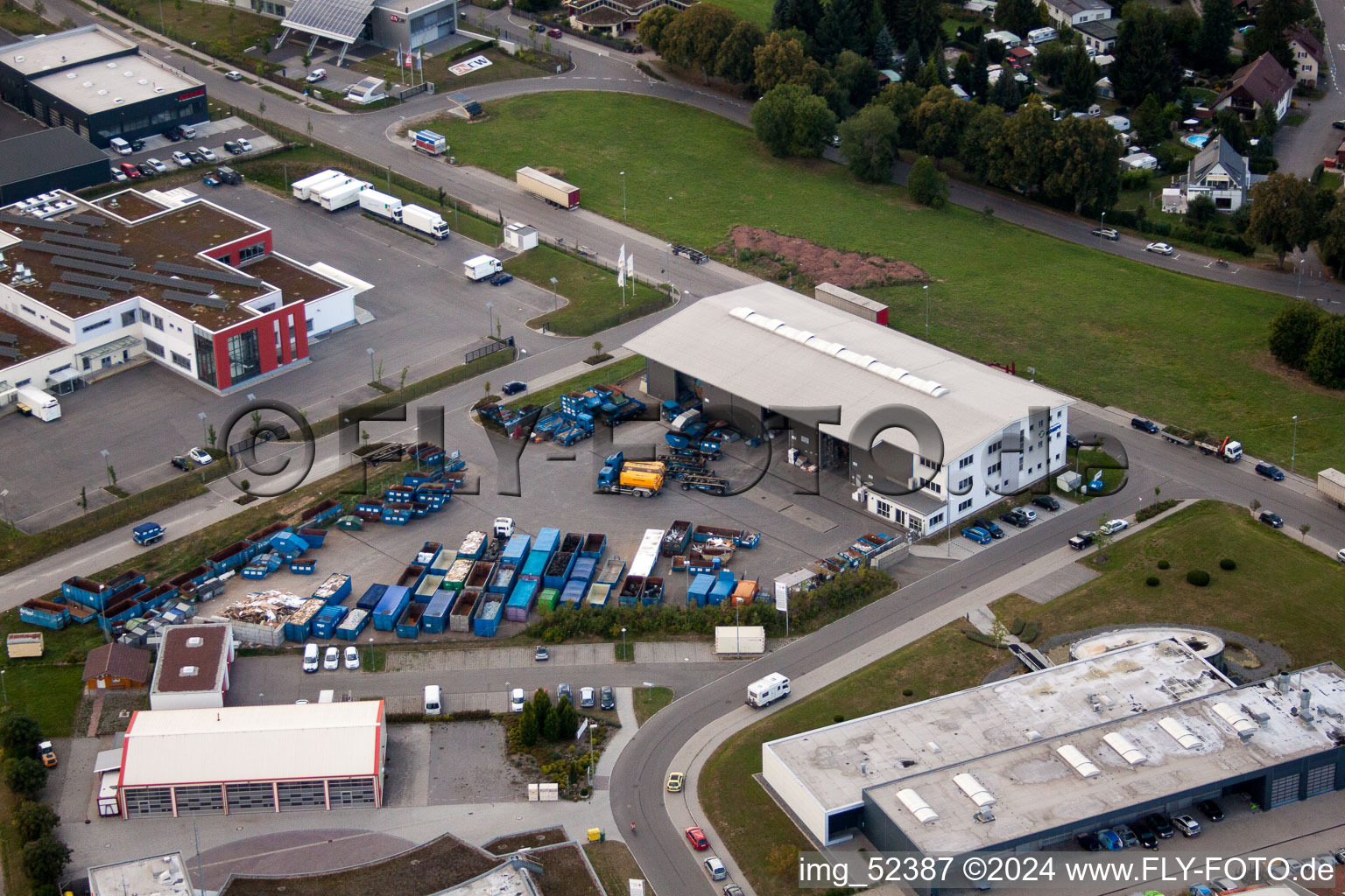 Vue aérienne de Rudolf-Dieselstraße, Kömpf à Calw dans le département Bade-Wurtemberg, Allemagne