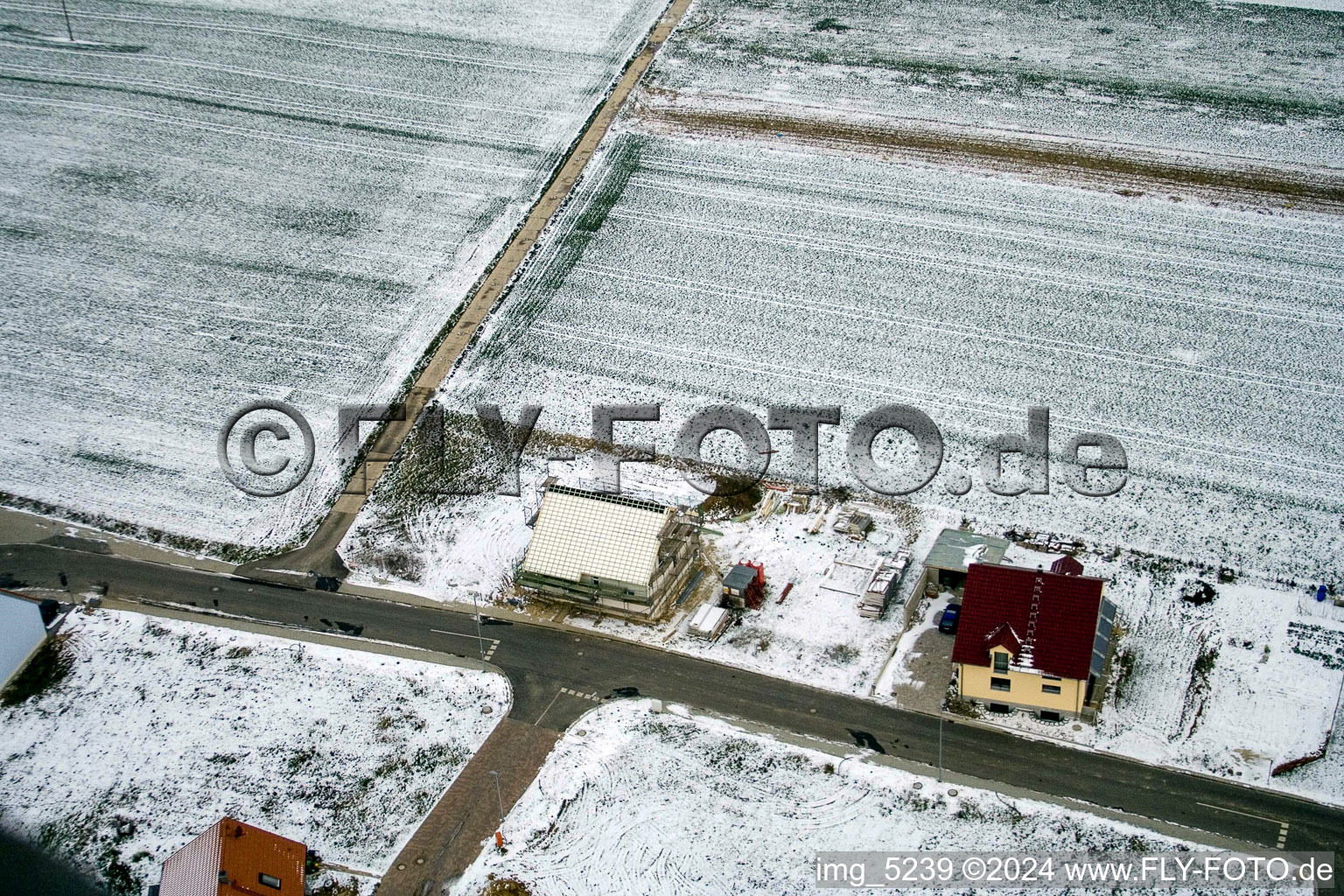 Photographie aérienne de Nouvelle zone de développement NE à le quartier Schaidt in Wörth am Rhein dans le département Rhénanie-Palatinat, Allemagne