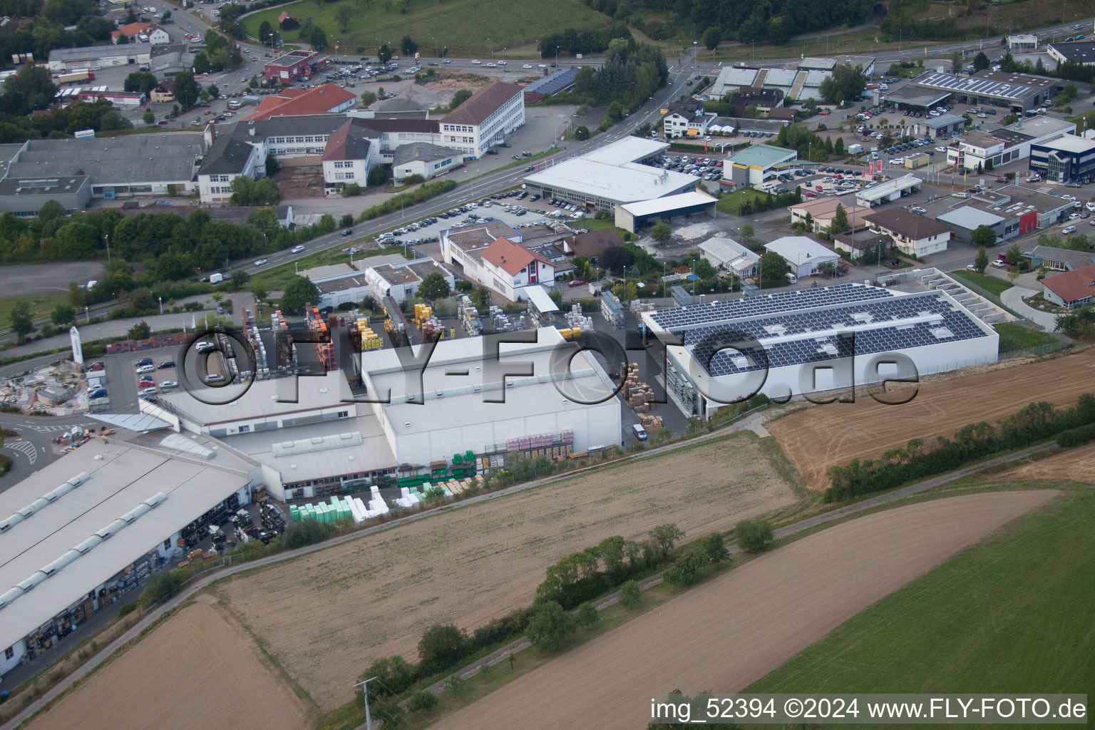 Leibnizstrasse, Kömpf à Calw dans le département Bade-Wurtemberg, Allemagne depuis l'avion