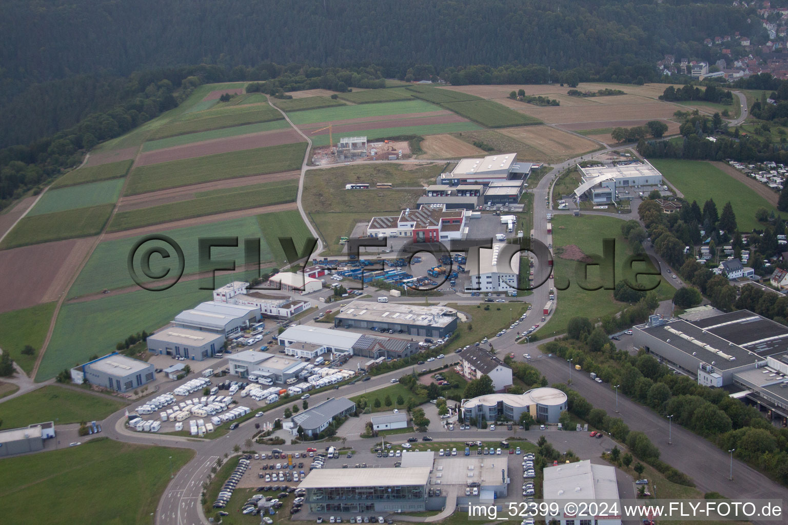 Rudolf-Dieselstraße, Kömpf à Calw dans le département Bade-Wurtemberg, Allemagne d'en haut