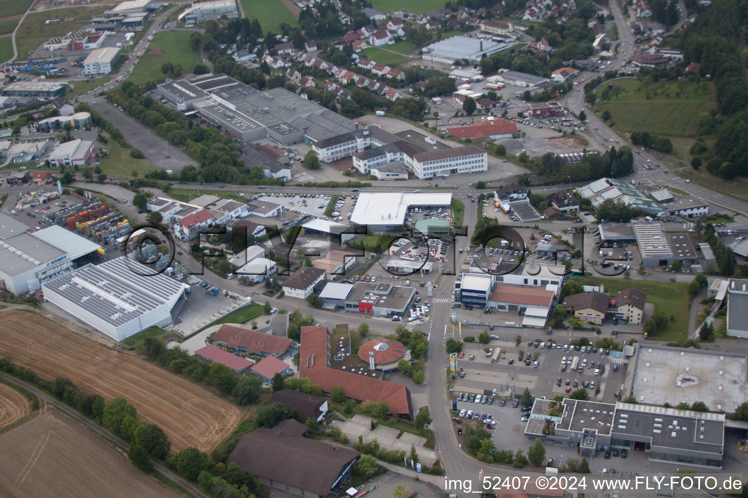 Rudolf-Dieselstraße, Kömpf à Calw dans le département Bade-Wurtemberg, Allemagne hors des airs