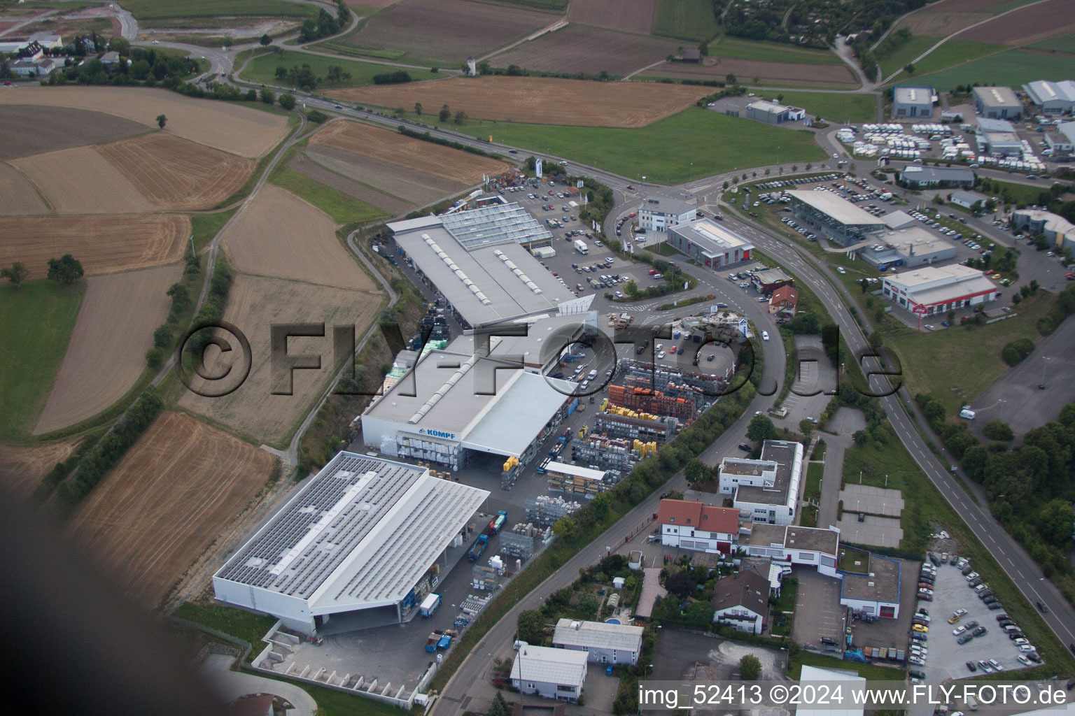 Image drone de Leibnizstrasse, Kömpf à Calw dans le département Bade-Wurtemberg, Allemagne