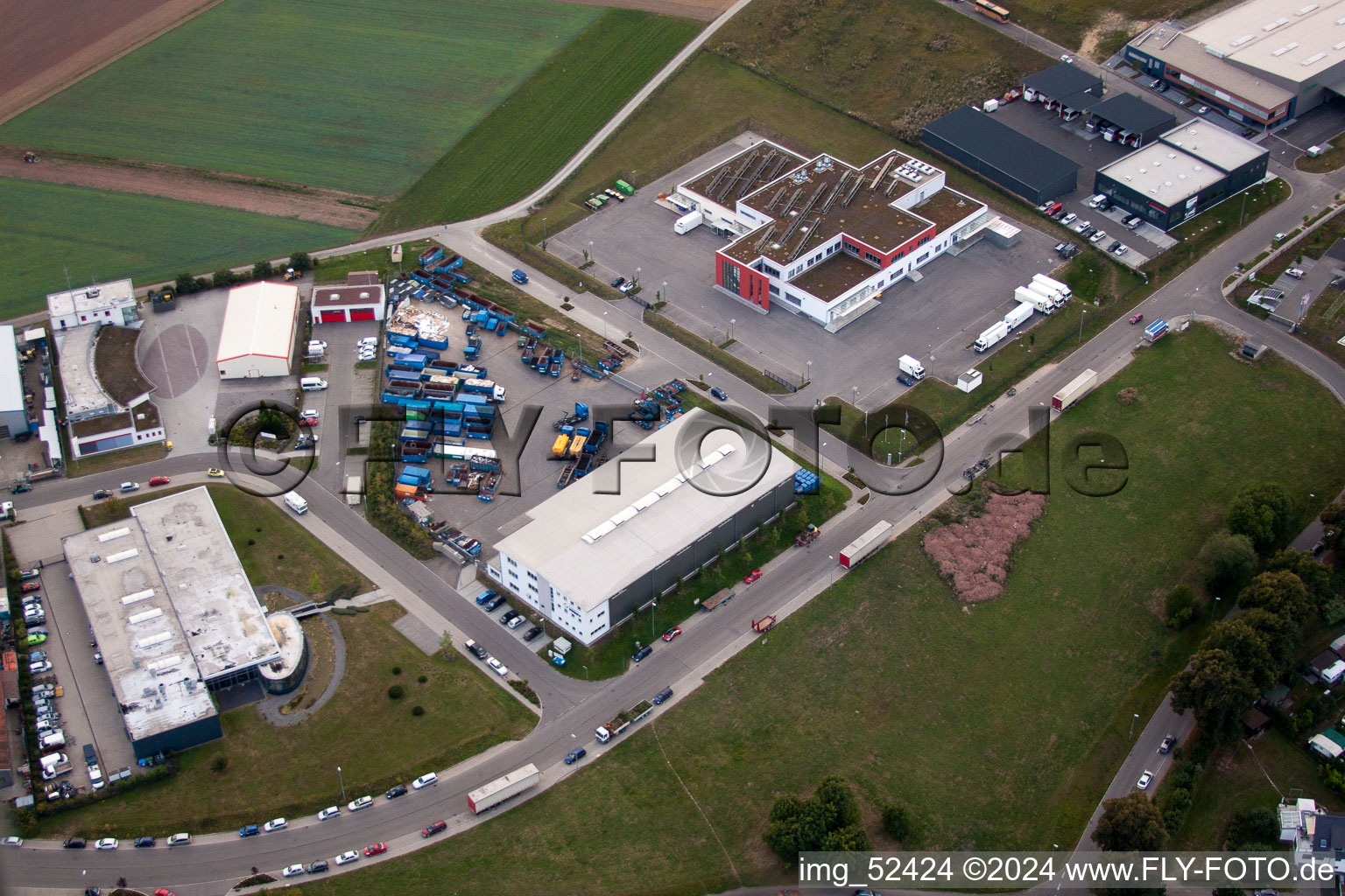 Rudolf-Dieselstraße, Kömpf à Calw dans le département Bade-Wurtemberg, Allemagne depuis l'avion