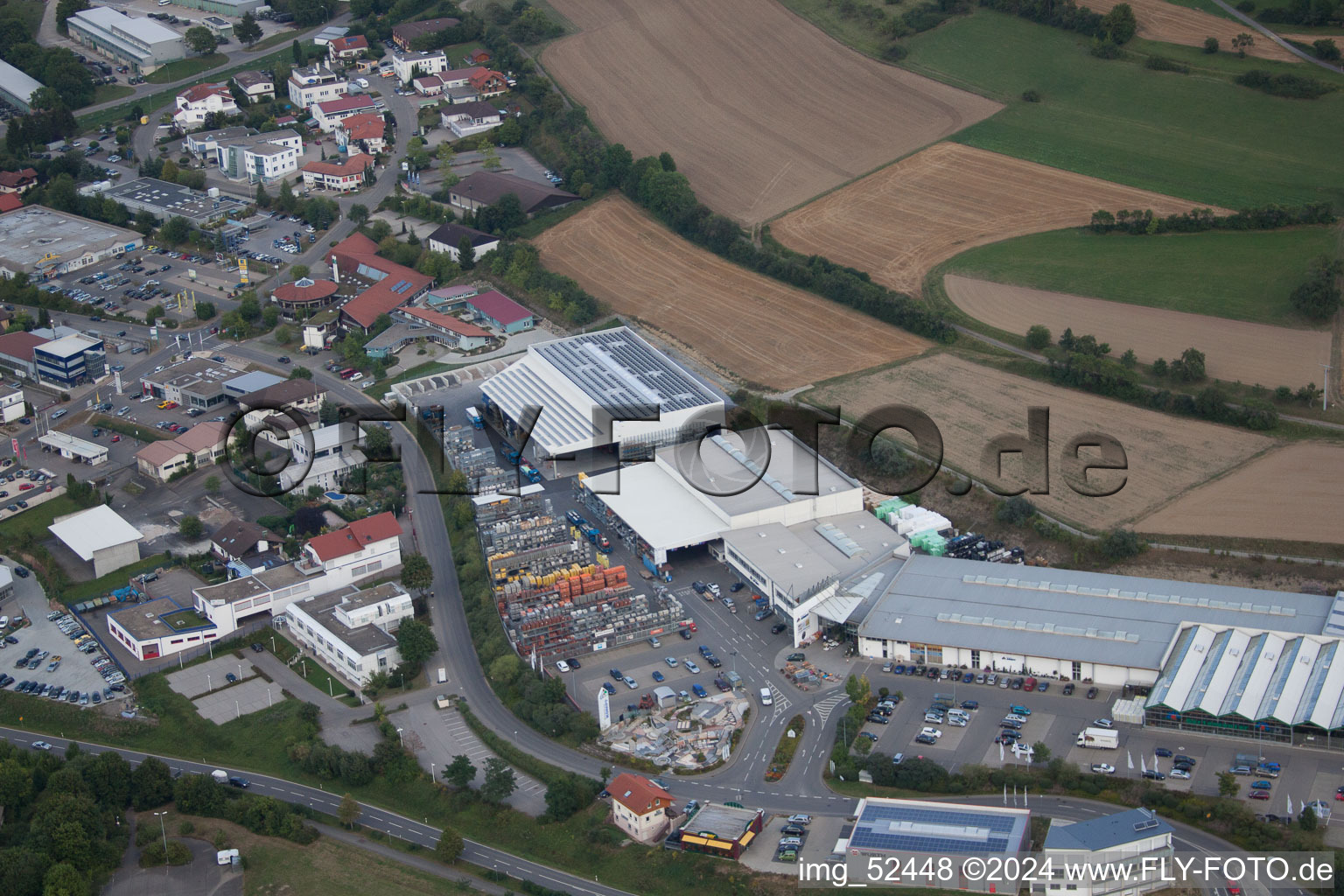 Leibnizstrasse, Kömpf à Calw dans le département Bade-Wurtemberg, Allemagne vue du ciel