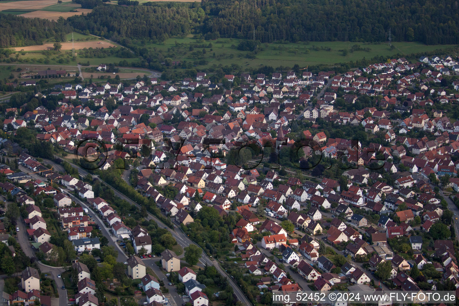 Photographie aérienne de Stammheim à Calw dans le département Bade-Wurtemberg, Allemagne