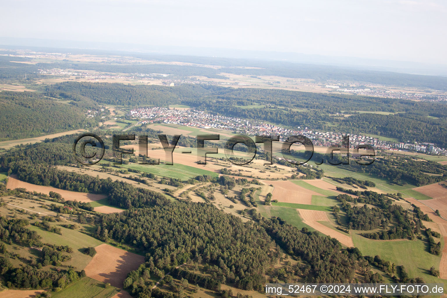 Aidlingen dans le département Bade-Wurtemberg, Allemagne vue du ciel