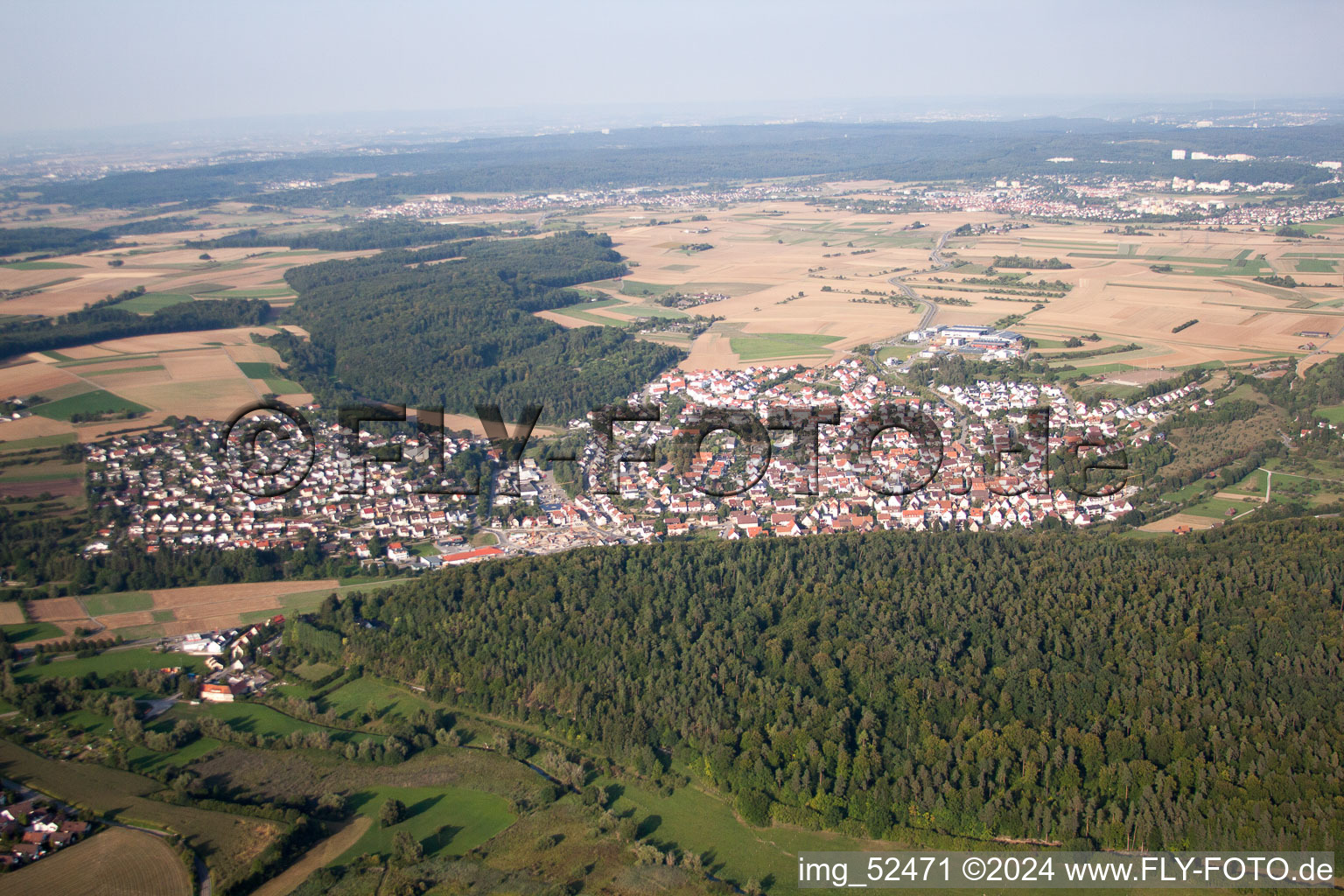 Photographie aérienne de Grafenau dans le département Bade-Wurtemberg, Allemagne