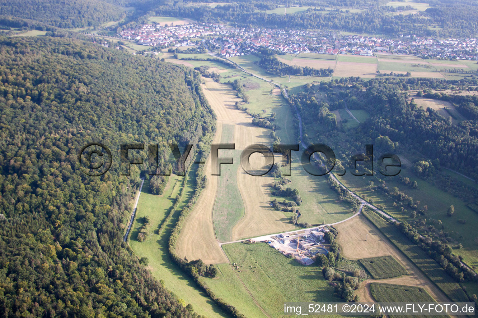 Vue aérienne de Würmtalhof à Aidlingen dans le département Bade-Wurtemberg, Allemagne