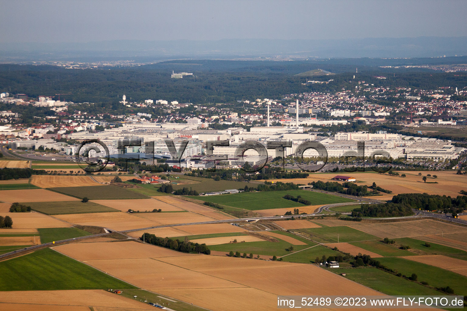 Vue aérienne de Daimler à Sindelfingen dans le département Bade-Wurtemberg, Allemagne
